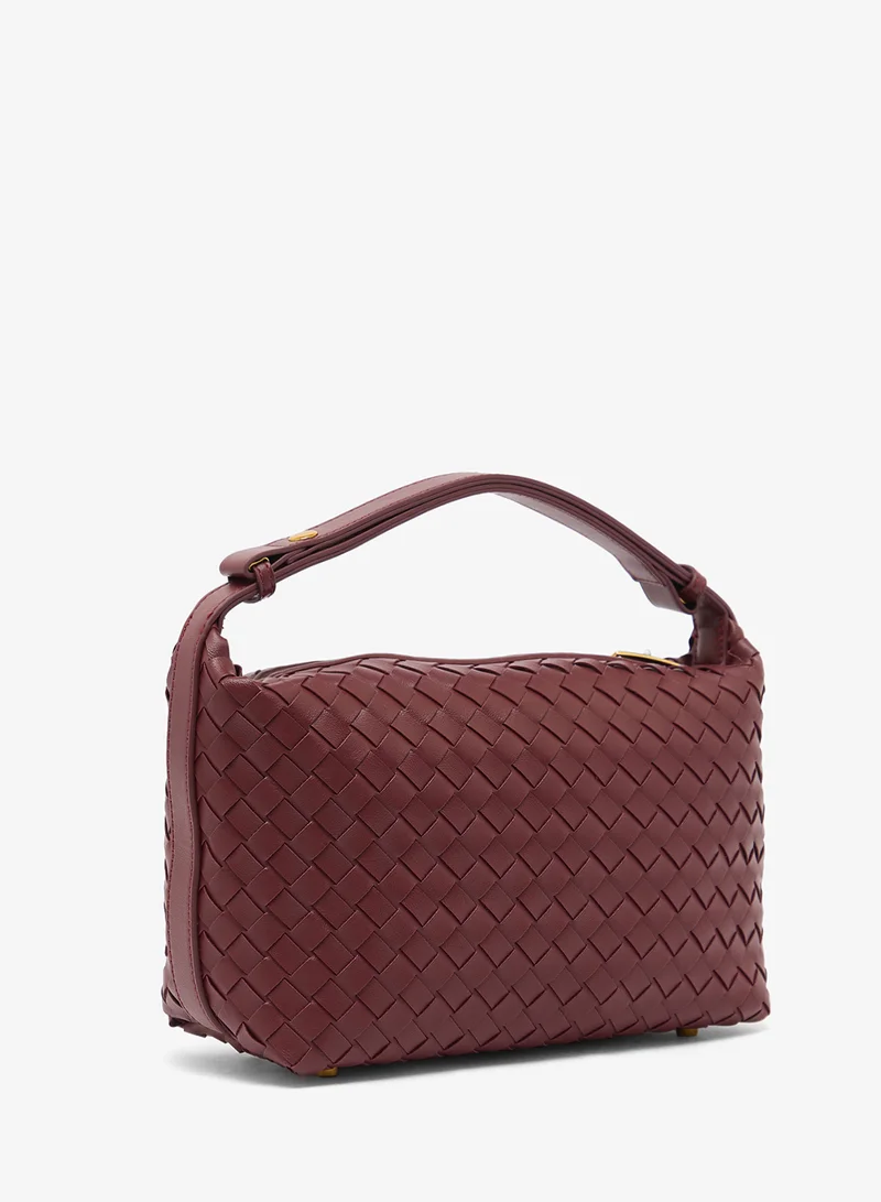 ايلا Woven Textured Top Handle Bag